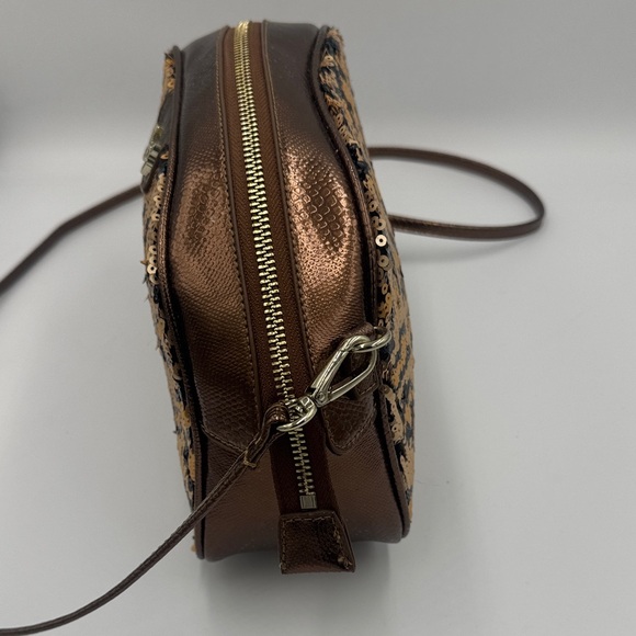 Sharif Gold and Black Sequin Crossbody or Clutch